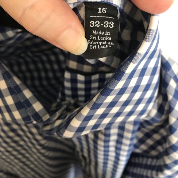 Men’s long sleeve checkered button down shirt - Picture 4 of 6